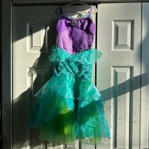 Disney The Castle Collection Princess Ariel Girls Costume Dress Up Gown Size 5/6